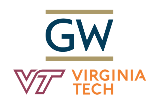 GW and Virginia Tech logos